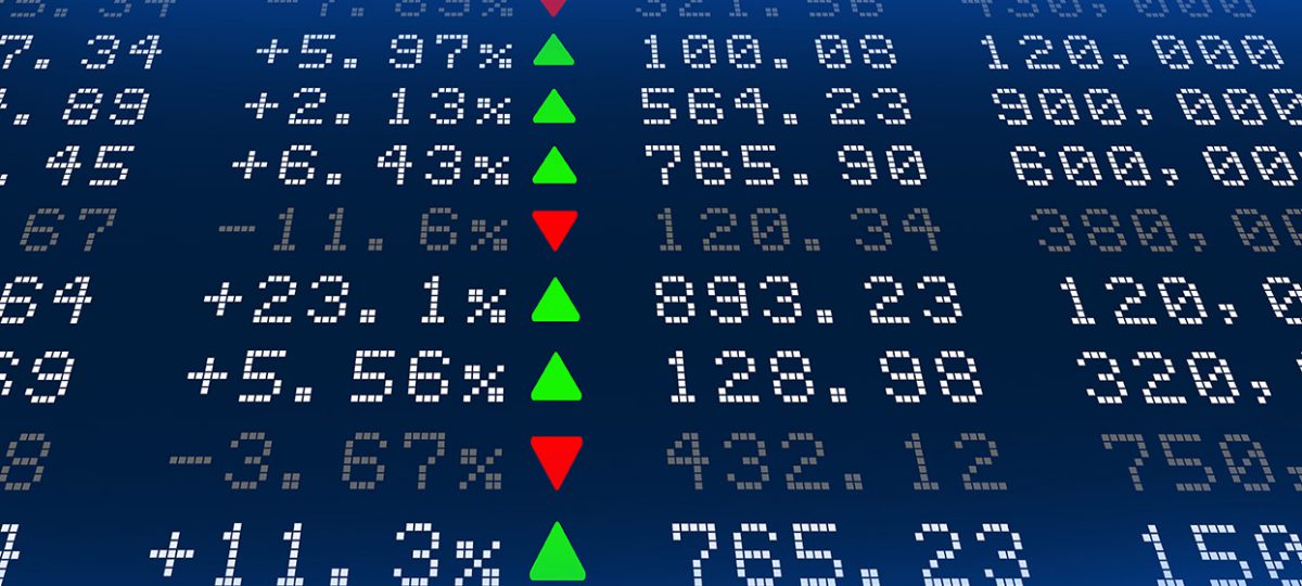 Stock Exchange Ticker Stock Photo